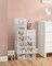SONGMICS Shoe Boxes, Pack of 12 Shoe Storage Organizers, Stackable Clear Plastic Boxes for Closet, Sneakers, 9.1 x 13.1 x 5.6 Inches, Fit up to US Size 11, Transparent and White ULSP12SWT